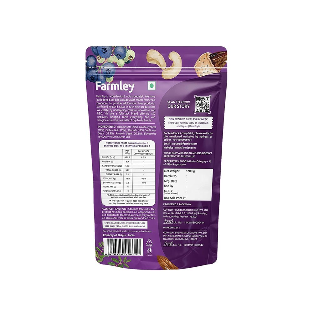 Farmley 7-in-1 Trail Dry Fruit Trail Mix